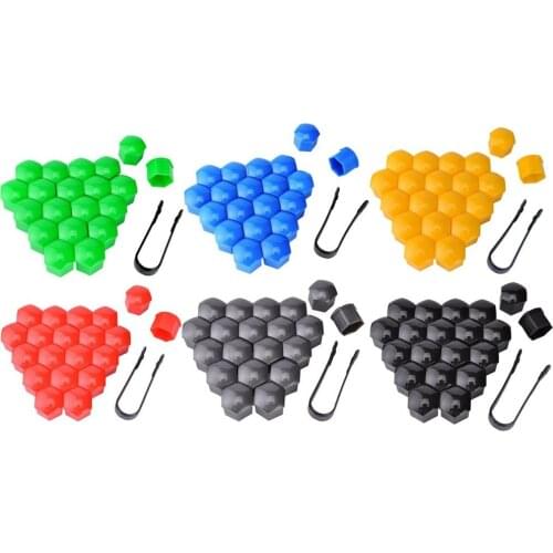 20pcs 17mm Wheel Nut Bolts Head Cover Cap Protective Bolts Caps Exterior Decoration Protecting Bolts Rims