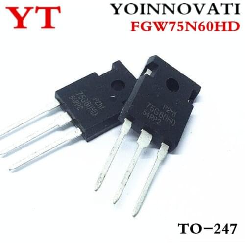 20pcs/lot FGW75N60HD 75G60HD TO-247 75A/600V IC Best quality