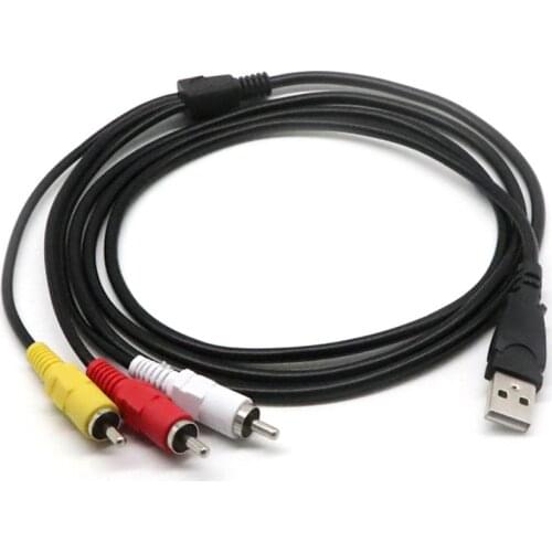 USB to 3RCA audio and video cable audio and video cable