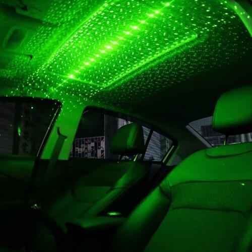 Car Roof Star Night Lights Interior Decorative Light Lighting Effects Starry Sky With Violet Projector Blue LED Cloud K8A3