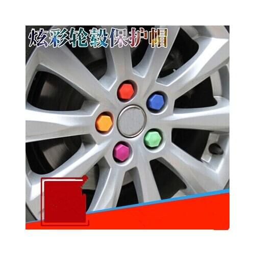 Car-Styling 20pcs Wheel Hub Nut Screw Cover For Mitsubishi ASX Outlander Lancer Colt Evolution Pajero Eclipse Grandis FORTIS