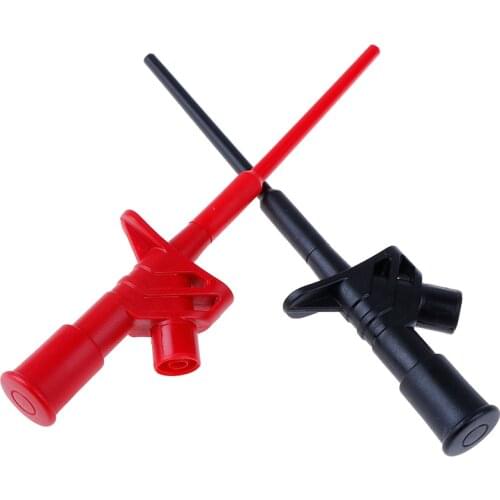 Hot Sale 1pc Quick Test Hook Clip Professional Insulated High Voltage Flexible Testing Probe 4mm