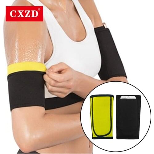 CXZD 2021 body shaper Sauna Slimmer Arm shapewear women corset Neoprene Sauna Sweat underwear Shaping Arm shapers Trimmer Sleeve