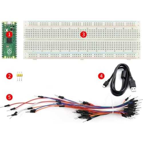 Low Cost Raspberry Pi Pico Starter Kit , Built Using RP2040 Microcontroller Chip Designed By Raspberry Pi