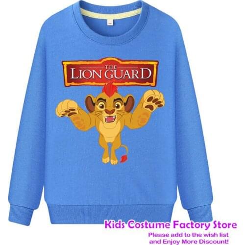 The Lion King Boys Kids T-Shirt Baby Girls Clothes Kid Autumn Sweatershirt Blouse Tops Childrens Sweater Hood Clothing