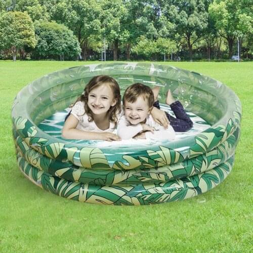 Inflatable Leaf Swimming Pool Childrens Paddling Pool Ocean Ball Pool Thickened Bubble Bottom Diameter After Inflation 148cm