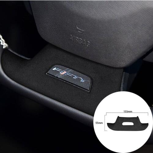 For Chevrolet Camaro 2016-2020 Alcantara Suede Wrap Car Steering Wheel Panel Strip Cover Trim Sticker Internal Accessories