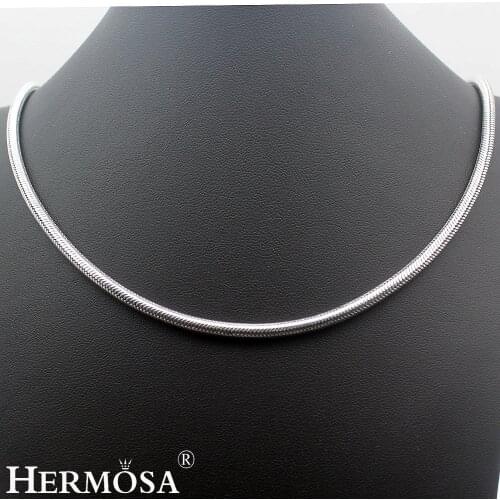 Hermosa Vintage Hot BALI STYLE 4mm Snake Chain Necklace 20/22 inch HERMOSA JEWELRY Unique Fashion
