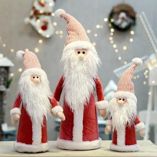 Christmas Decoration Doll Ornaments Reindeer Snowman Santa Claus Toy Home Interior Decoration Party Decor Christmas Tree Pendant