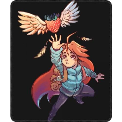 Madeline Strawberry Celeste Kawaii Mouse Pad Game Lockedge Soft Mat Rubber Office Home Deco Mat