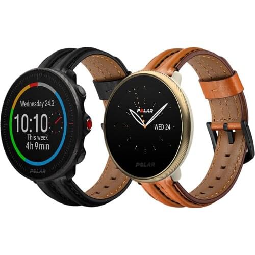 For POLAR VANTAGE M2 M Leather Strap Watch Band For POLAR IGNITE 2 / UNITE/ GRIT X Bracelet Watchband Replace Accessories