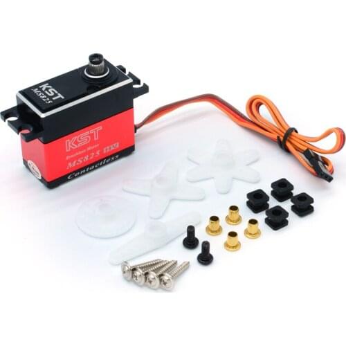 KST MS825 8.4V 35kg Brushless HV Metal Gear Digital Servo Motor For 550-700 Class Drone UAV RC Car Boat Robot Helicopter RC Toys