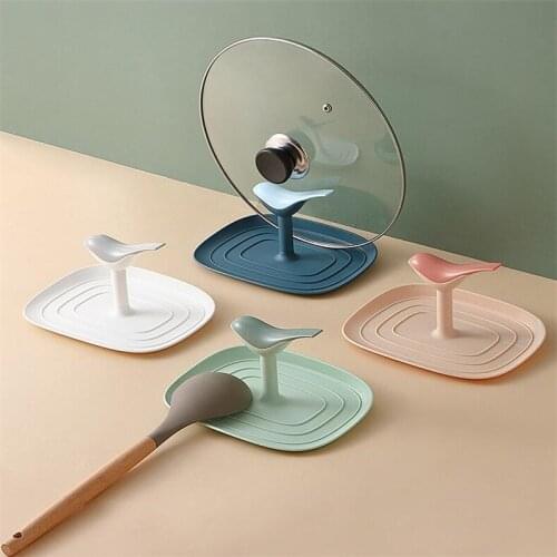 Kitchen Spoon Holders Fork Spatula Rack Shelf Multifunction Plastic Spoon Rest Chopsticks Holder Non-slip Kitchen Accessories