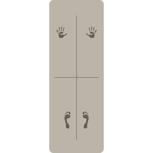 Lezyan LZ-YM02 Position Line Fitness Eco Friendly PU Natural Rubber Yoga Mat