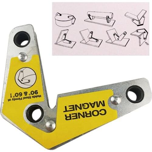 60/90/120°Degree Magnet Welding Locator Magnetic Holder Weld Fixture Corner Clamp Fixer Welder Soldering Tool