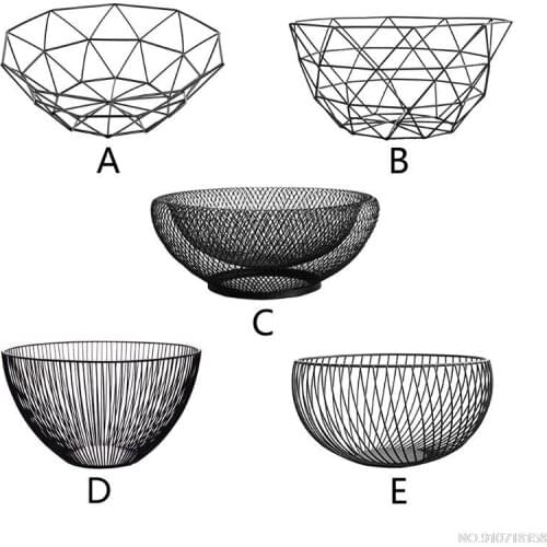 Metal Fruit Vegetable Storage Bowls Kitchen Egg Baskets Holder Nordic Minimalism D10 20 Dropshipping