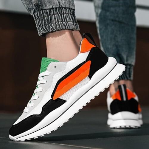 Mens Sports Shoes Classic Casual Shoes Breathable Mesh Outdoor Shoes Fitness Training Jogging Shoes Sports Zapatillas Hombre