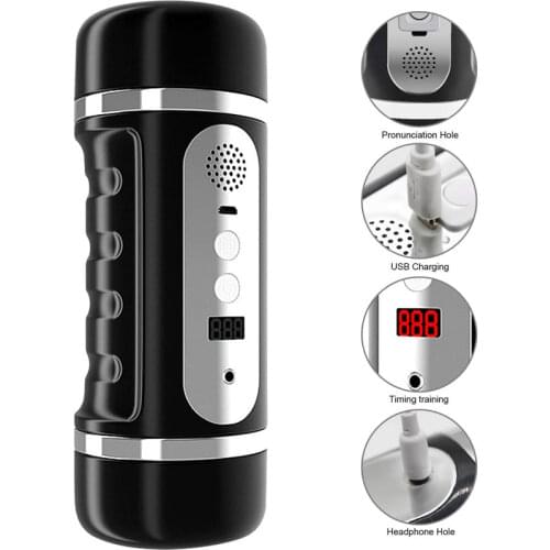 Superior Quality Male Masturbator Cup Electric Vibrating Automatic Aircraft Cup Man Toy Hands Free with USB Rechargable