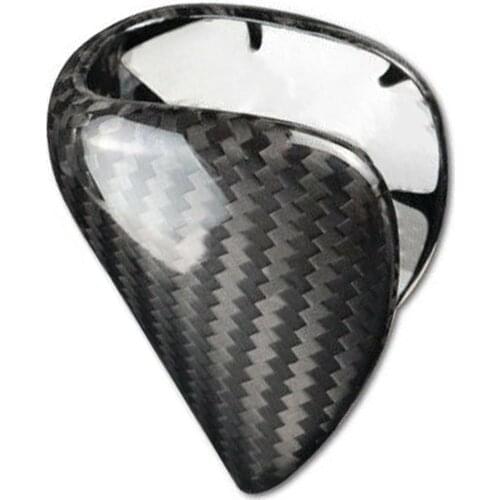 Car Gear Shift Knob Shifter Head Cover Trim Fit For Lexus ES300h ES350 GS200t GS350 GS450h NX NX200t NX300h Black Carbon Fiber