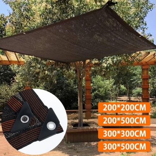 Outdoor Garden Sun Shade Net Sail Canopy Sunscreen Awning Anti-UV Sunshade Outdoor Awning Garden Plant Shelter Greenhouse Cover