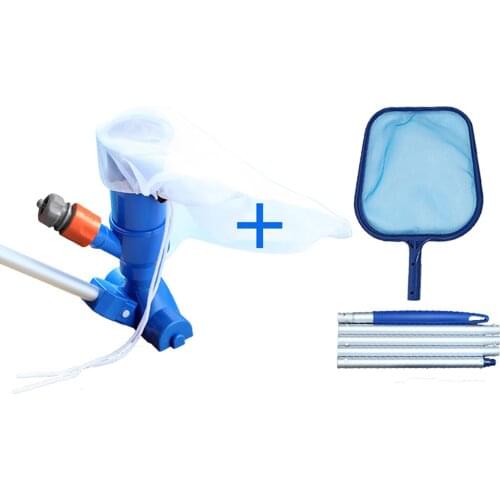 Pool Vacuum Head Kit with A Filter Bag Pool Jet Cleaner for Ground Swimming Pools Spa Attaches to Garden Hose ,EU Plug