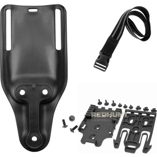 Hunting Safa Drop Leg Strap Quick Locking System Gun Holster Adapter with QLS 19 22 for Glock 17 M9 SIG Elastic Thigh Band Strap