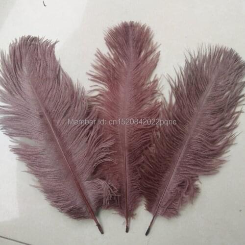 Wholesale 10pcs beautiful High Quality brawn ostrich feathers 6-8 inches/15-20 cm for Party/wedding Decoration