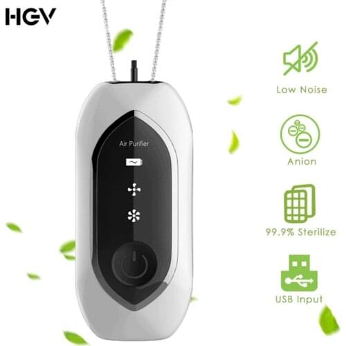 Necklace Air Purifier Negative Ion Portable USB Mini Small Personal No-Radiation Air Cleaner Air Freshener for Adults Kids