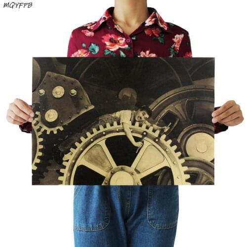 Charlie Chaplin Kraft Paper Poster Home Room Decoration Painting Core 50.5x35cm