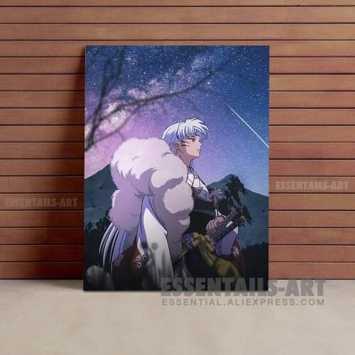 Sesshomaru Real life art design Canvas Wall Art Painting Poster Bedroom Study studio Living kid Room Home Decoration Prints