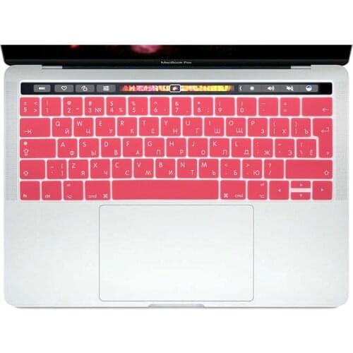 Euro UK Russian Silicone Keyboard Cover Skin For MacBook Pro 13"A1706 Pro 15"A1707 A1989 A1990 A2159 With Touch Bar Release
