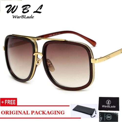 WarBLade Brand Designer Sunglasses Men Women Retro Sun glasses Big Frame Fashion Glasses Top Quality Eyeglasses Vintage UV400