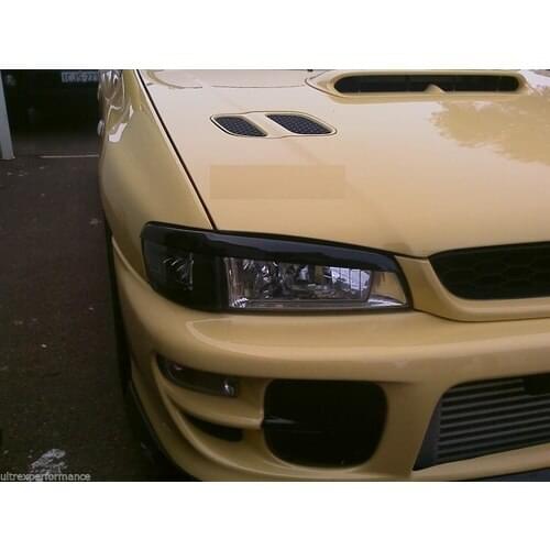 Fiberglass Headlight Eyebrows Eyelids Covers for 1993-2000 Subaru Impreza WRX STi