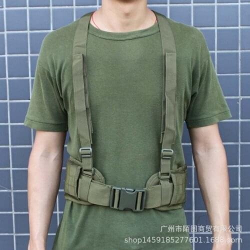 Tactical molele girdle girdle waist belt outdoor sports army fan multifunctional camouflage nylon strap field CS