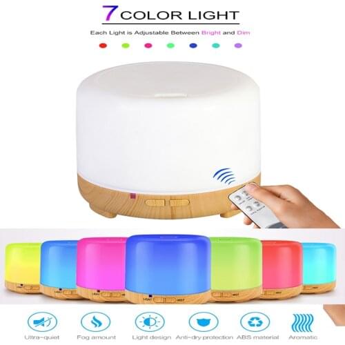 Creative 7 Soothing Color LED Ultrasonic Cool Mist humidifier Aroma Essential Oil air diffuser Office Home humidifier Aroma