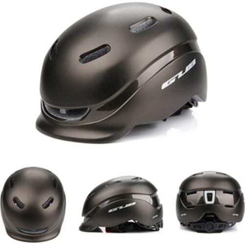 GUB City Plus Cycling Helmet New LED Light Bicycle Helmet with Lamp for Mountain Bike MTB Skateboard Spare Parts Accessories