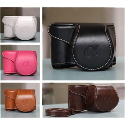 High quality Vintage PU leather Camera Bag Case Cover Pouch for Sony A5000 A5100 Camera