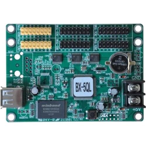BX-5QL USB port version full color Lintel LED screen controller card come with 4 groups HUB08 2 groups HUB75