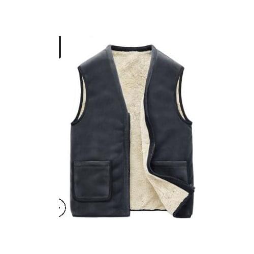 1pcs/lot Casual Sleeveless Autumn Winter Men Warm Fleece Men Vest Velvet Thick Sleeveless Mens Vest
