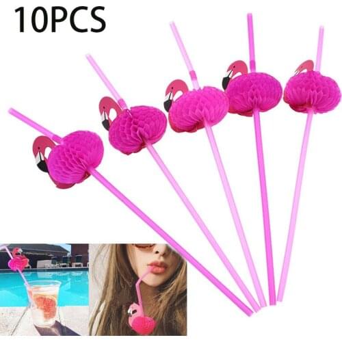 10Pcs Bendable Cocktail Drinking Straws Wedding Party Supplies Drinking Decorative Straws Kitchen Barware Accessories