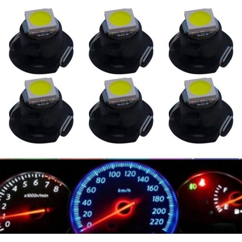 10pcs/Lot NW6 T4.7 1SMD LED Instruments Panel Dashboard Cluster Gauges Neo Wedge Bulb White Ice Blue Red Green LightSignal Lamp