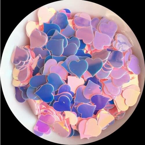 1200pcs/Pack 8mm Peach Heart Shape Sequins Flat Golden Pink Paillettes for Nail Art manicure,wedding confetti,Diy Accessories