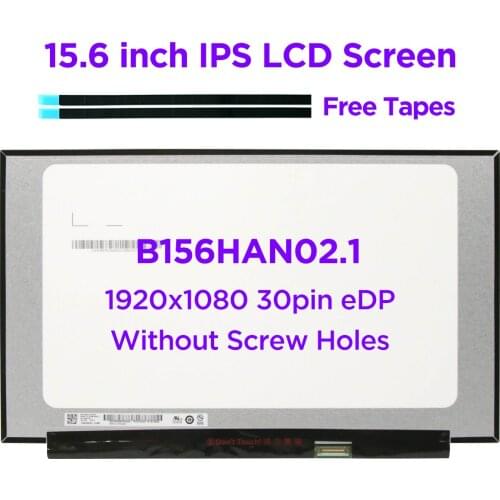 15.6 Laptop LCD Screen B156HAN02.1 Fit LP156WFC-SPD1 NV156FHM-N48 N156HCA-EAB For Lenovo S340-15 3-15ARE ThinkPad T590 30pin eDP