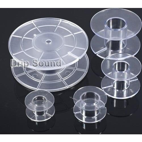 2pcs Round Inductor Winding Frame Amplifier Crossover Bobbin Wire Coil Thickened Inductance Skeleton #Transparent