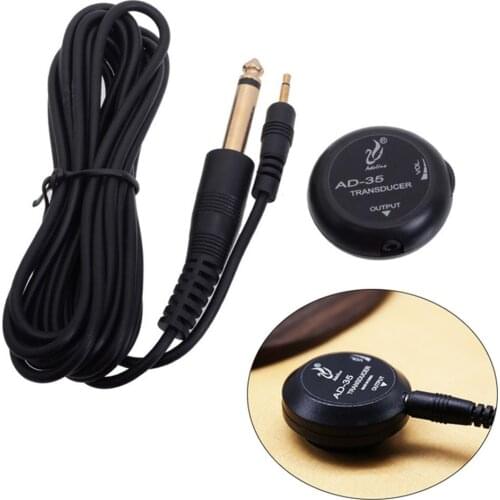 Acoustic Instrument Soundboard Piezo Pickup Transducer Guitar for Ukulele Violin Banjo Cajon Cello Harp Viola Guitar Accessorie
