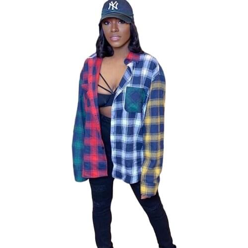 Блузки в клетку Chidrizawa China At AliExpress