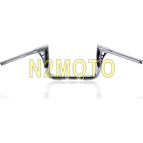 Chrome Ape Clubman 10" Rise Motorcycle Handlebar 32" Wide Taper Handle Bar for Harley Sportster Touring Softail FLST FXST