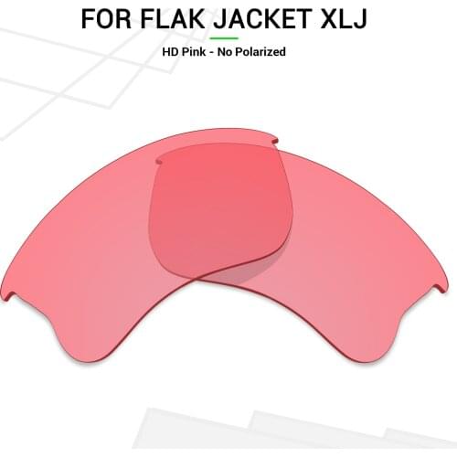 MRY Replacement Lenses for Oakley Flak Jacket XLJ Sunglasses HD Pink