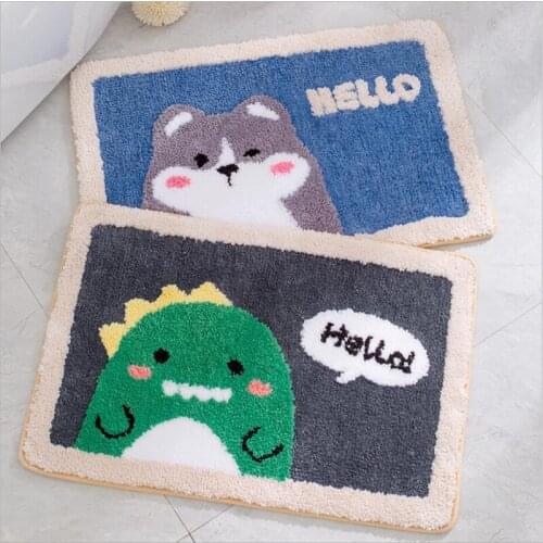 Cartoon Carpet For Bathroom Decoration Cute Home Bedroom Rugs Absorbent Non-slip Door Bathroom Living Room Floor Mat