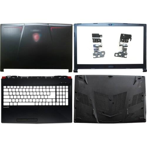 NEW Laptop LCD Back Cover/Front Bezel/ Hinges/Palmrest/Bottom Case For MSI GP63 GP63VR 3077C1A213HG017 Top Rear Lid Cover